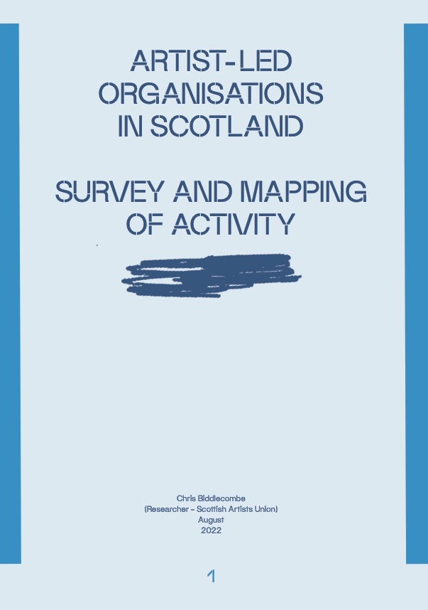 Front cover of report dark blue text on light blue background